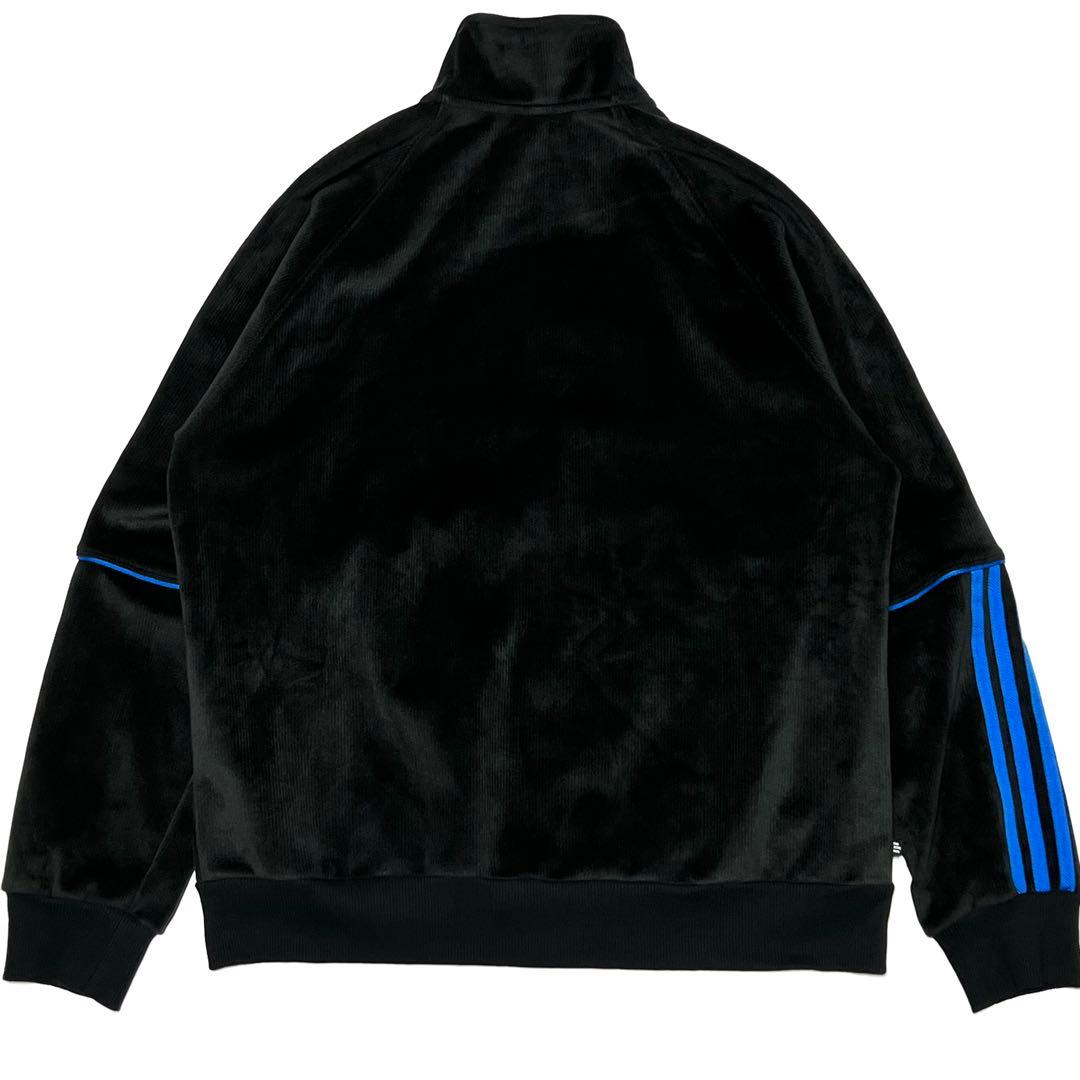 adidas タイショーンTYSHAWN ベロアジャージセットアップ ブラック