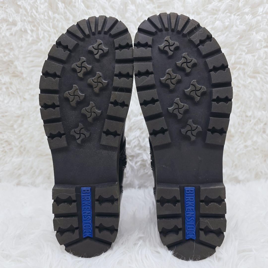 ✨美品✨ビルケンシュトック 本革 ベルト サイドジップ ブーツ 黒 24cm