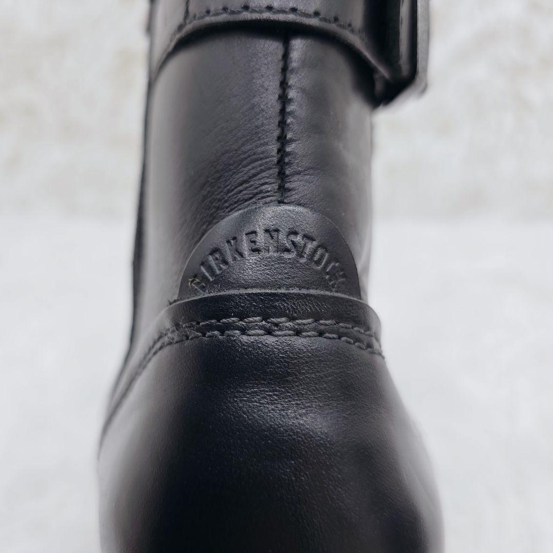 ✨美品✨ビルケンシュトック 本革 ベルト サイドジップ ブーツ 黒 24cm