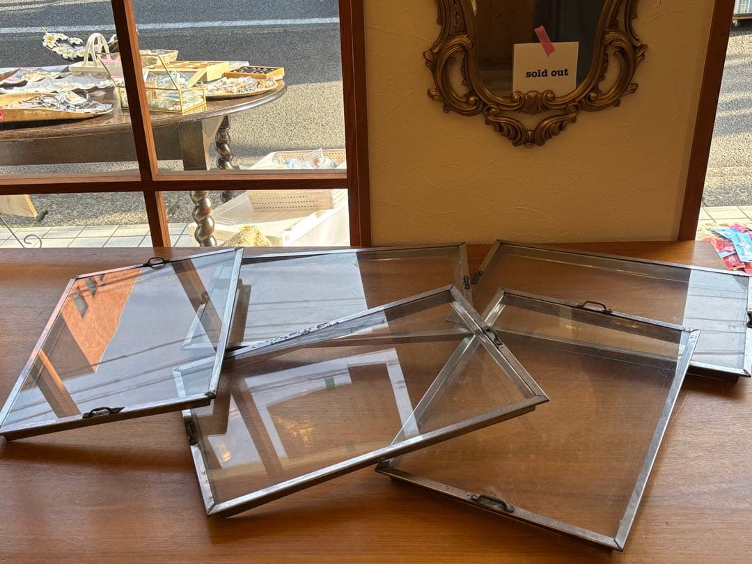 駄菓子ケース 5点まとめて　ガラス　 菓子ケース ブリキ 保存容器 コレクション