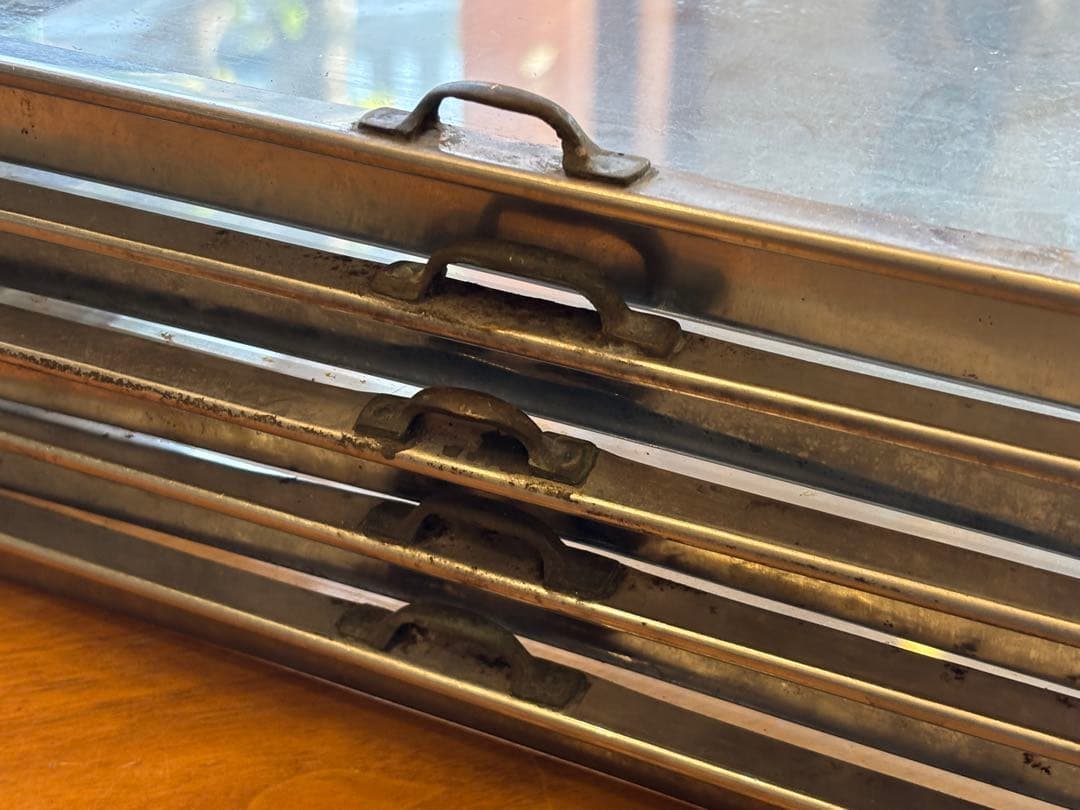 駄菓子ケース 5点まとめて　ガラス　 菓子ケース ブリキ 保存容器 コレクション