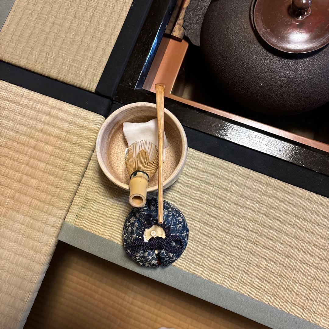 楽々茶棚　収納付き道具畳の台と炉壇ボックス、建水台と貴人畳の角の台の4点セット