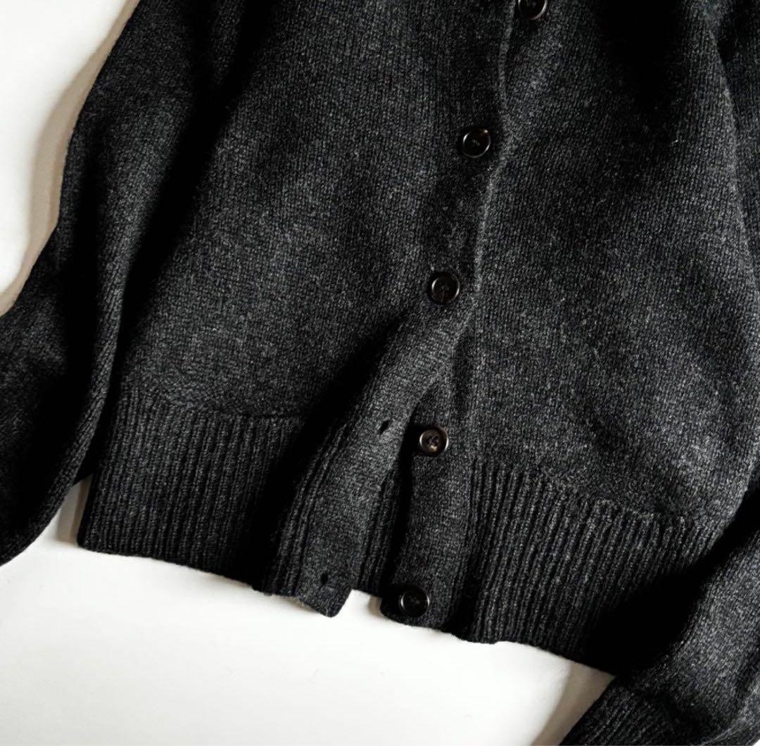 マーガレットハウエル ハイネック カーディガン 厚手 ニット