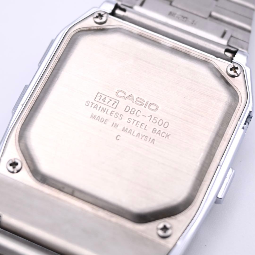CASIO データバンク DBC-1500 デジタル腕時計 新品電池 稼働品