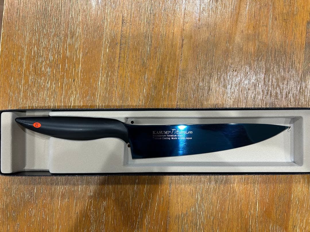 KASUMI Titanium 包丁セット ダイヤモンドシャープナー付き