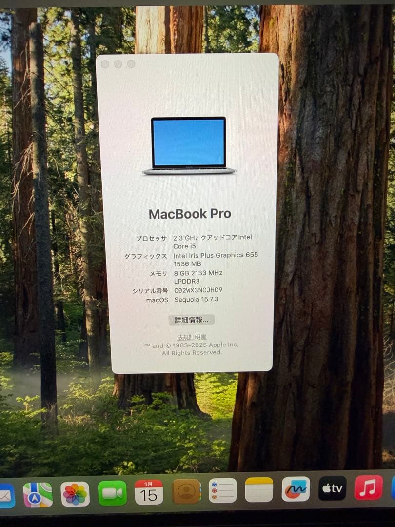 MacBook Pro 13インチ 2018 Core i5 8GB