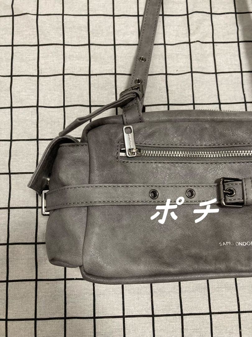 SAMO ONDOH グレー ショルダーバッグ