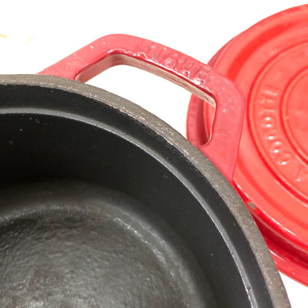 STAUB LA COCOTTE 赤 鍋 22cm