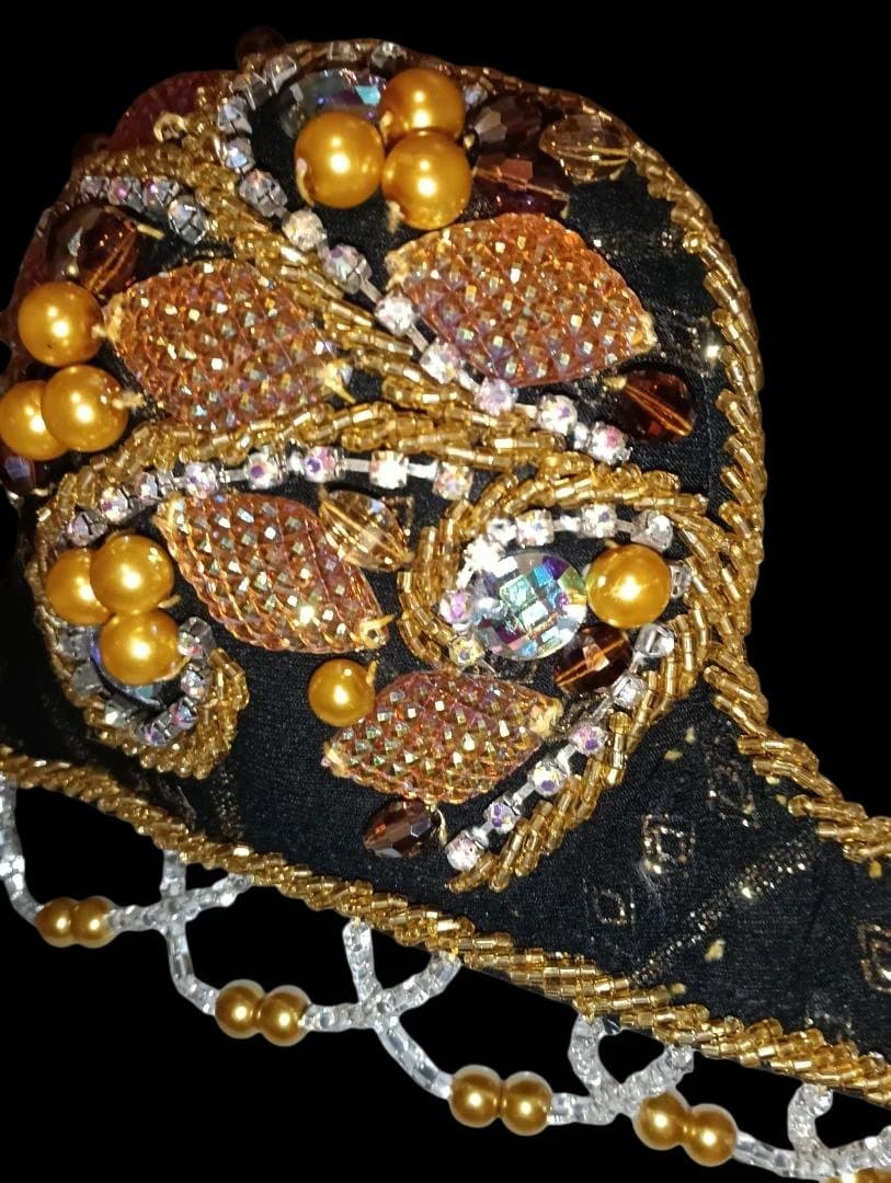 【新品Sale】エジプト製デザイナーズベリーダンス衣装Black