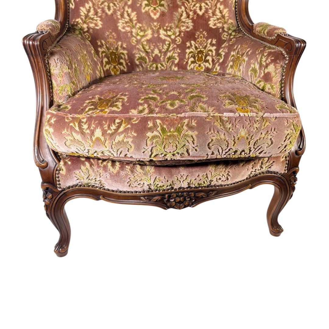 HR384 【美品】カリモク DOMANI ルイ15世 ロココ調　猫足