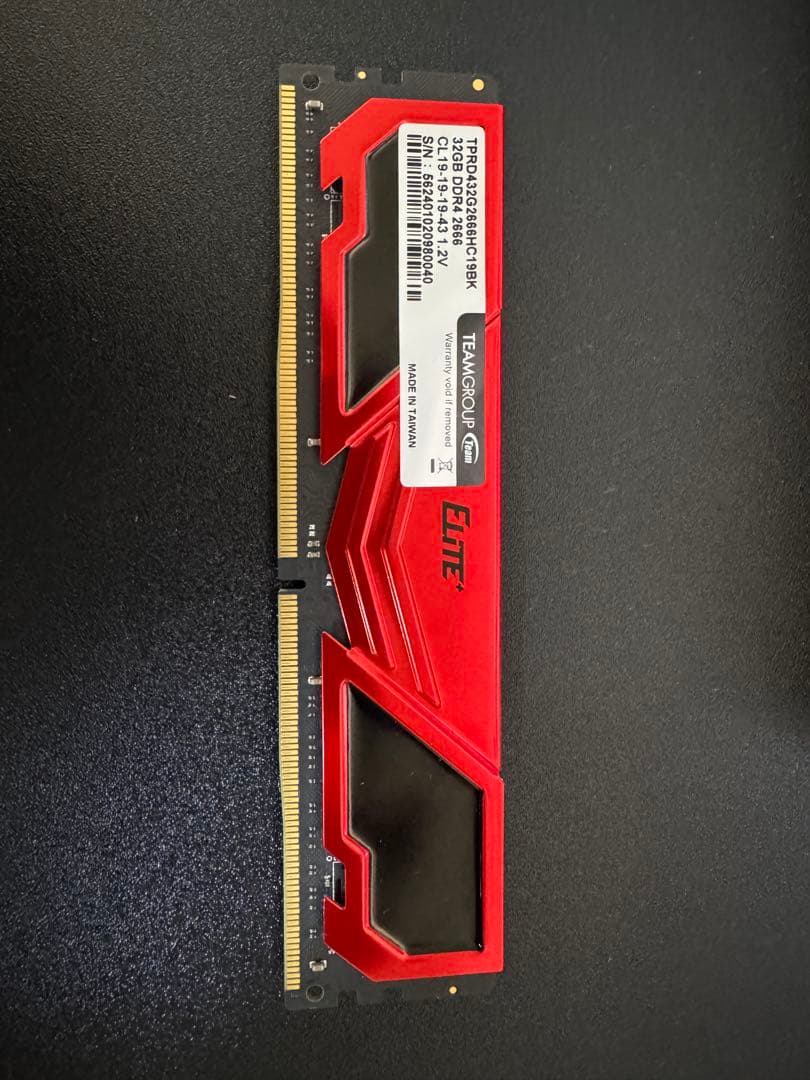 メモリー Team DDR4 2666Mhz PC4-21300 32GB