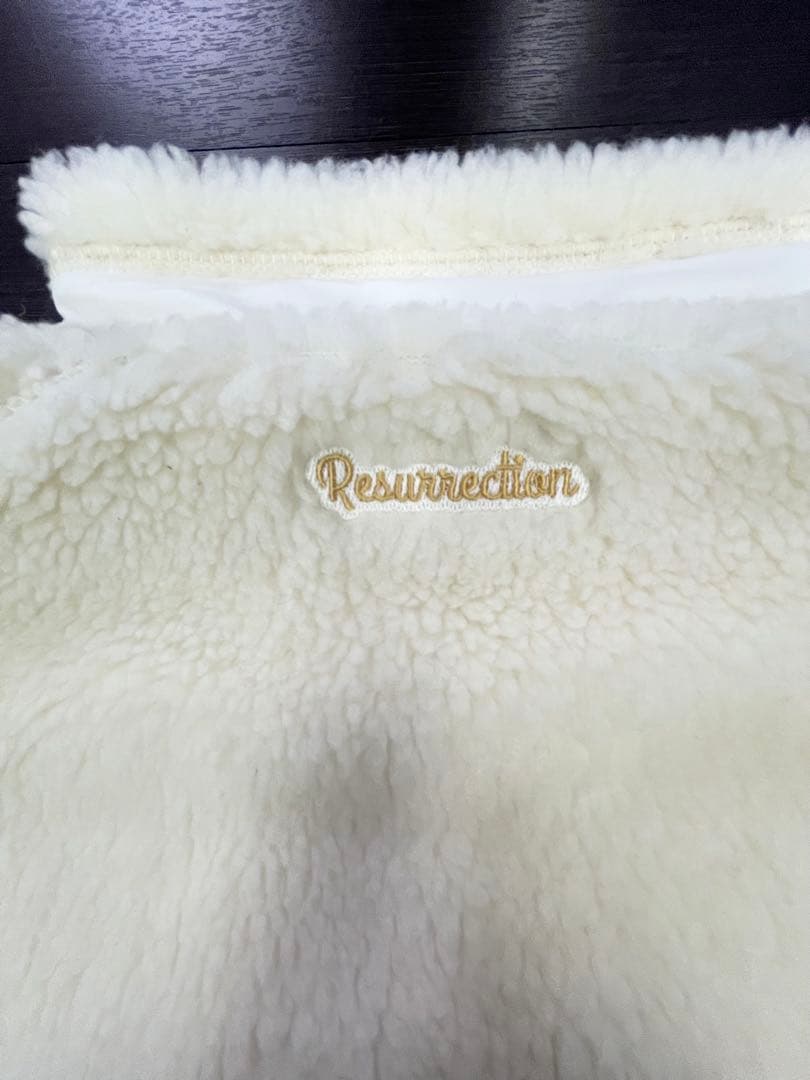 レザレクション　新品　XXLサイズ　シロ　ボアブルゾン