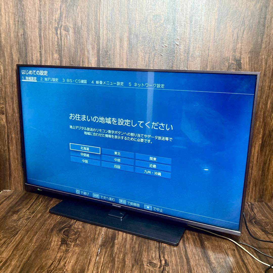 極美品 ハイセンス 43インチ 4Kテレビ 43A6800 2019年製