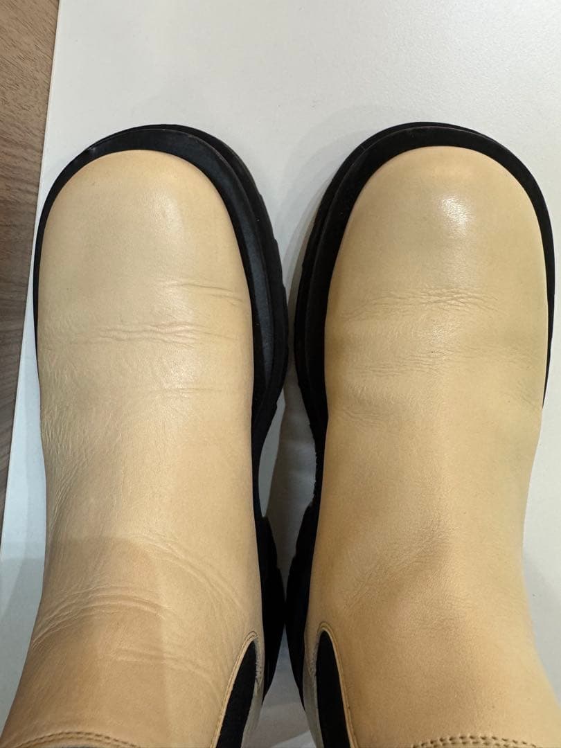 BOTTEGA VENETAサイドゴアブーツ ボッテガ ホワイト38(24cm)