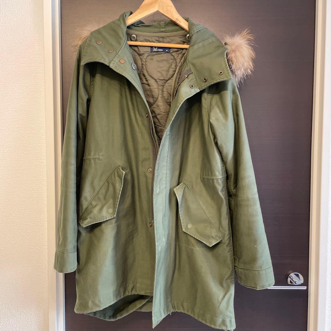 【FRED PERRY】美品モッズコート メンズXS オリーブ