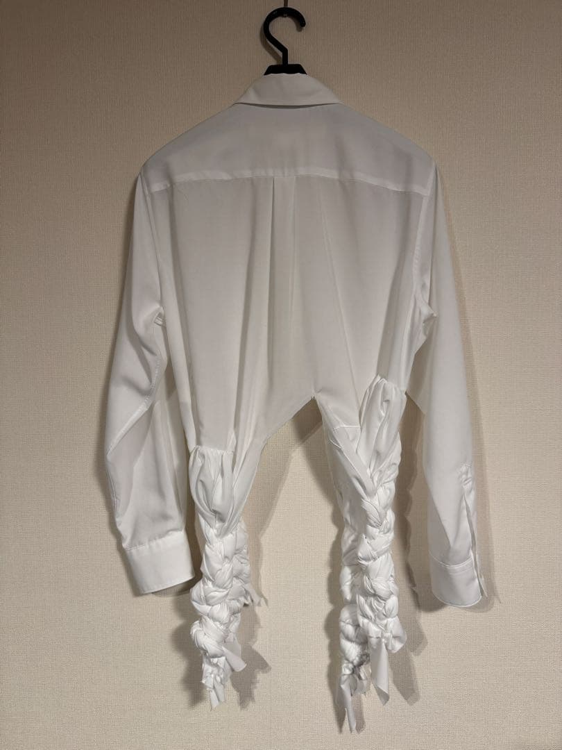 comme des garcons 25aw 白シャツ ねじねじ S試着のみ