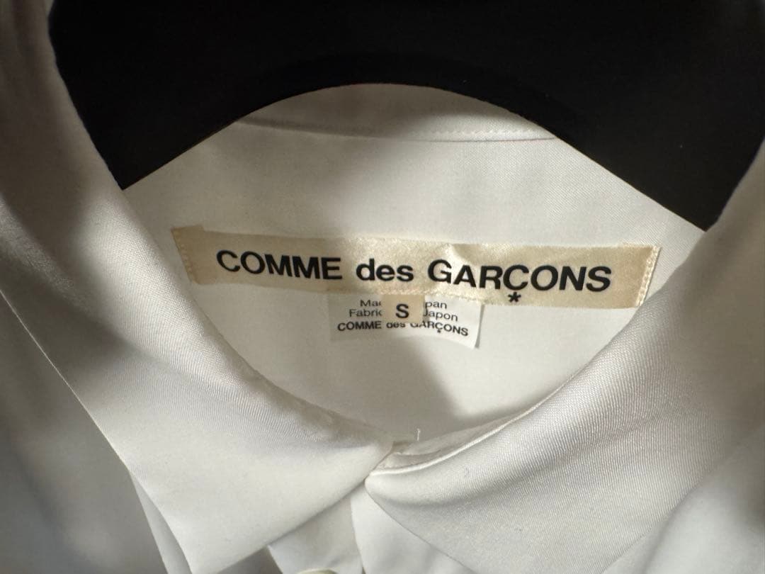 comme des garcons 25aw 白シャツ ねじねじ S試着のみ