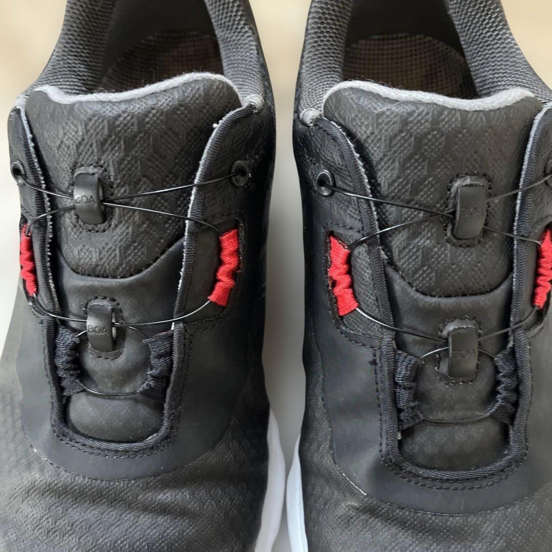 美品フットジョイfootjoyスパイクレスゴルフシューズ BOA 26.5cm黒