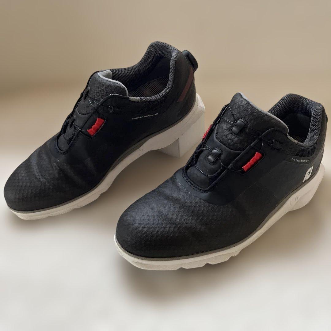 美品フットジョイfootjoyスパイクレスゴルフシューズ BOA 26.5cm黒