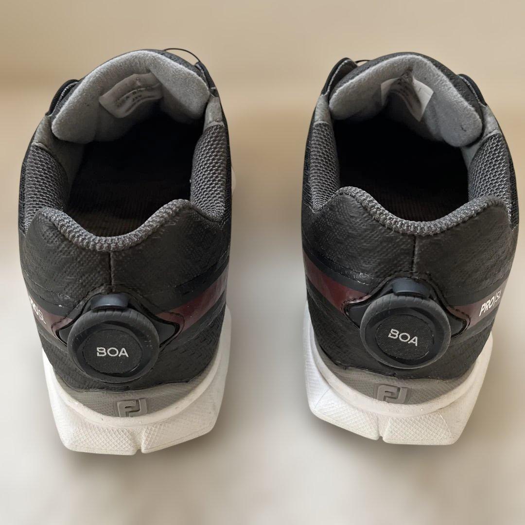 美品フットジョイfootjoyスパイクレスゴルフシューズ BOA 26.5cm黒