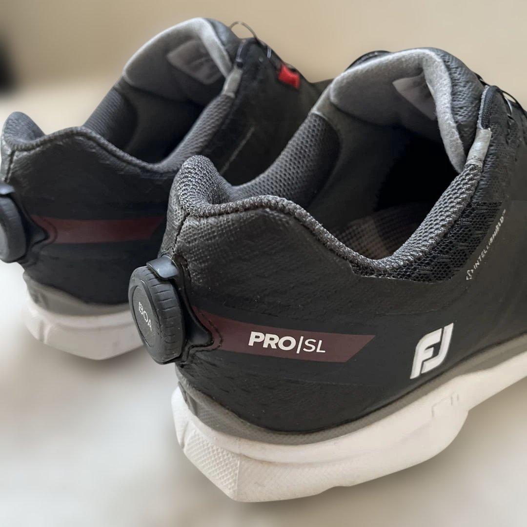 美品フットジョイfootjoyスパイクレスゴルフシューズ BOA 26.5cm黒