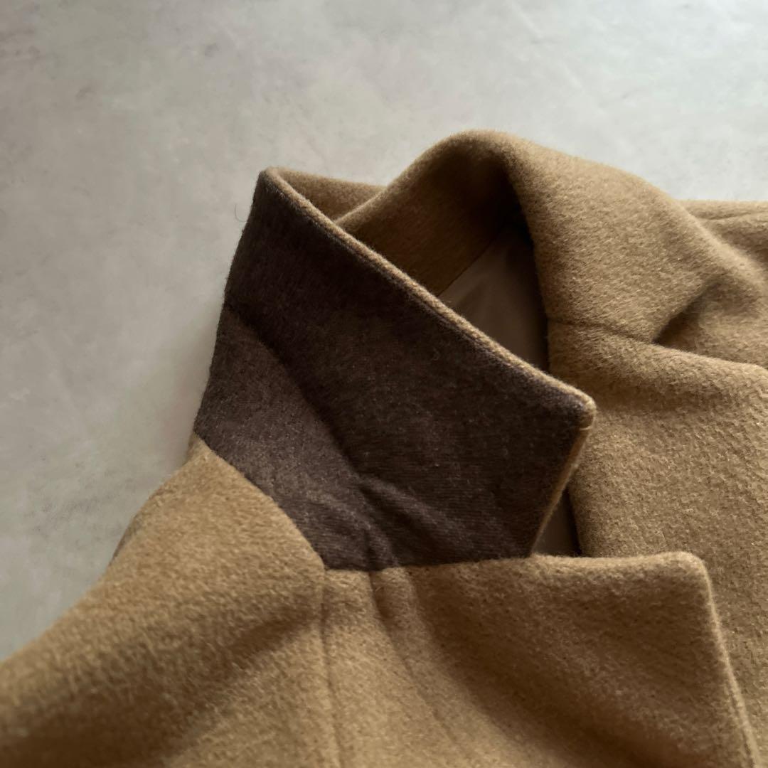 plantation ウール　アンゴラ　ロングコート　キャメル