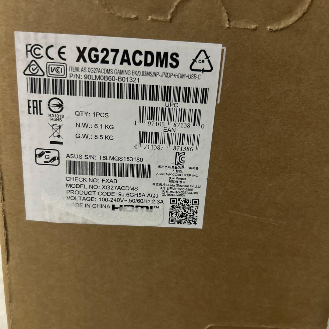 ASUS ROG Strix OLED XG27ACDMS 26.5インチ