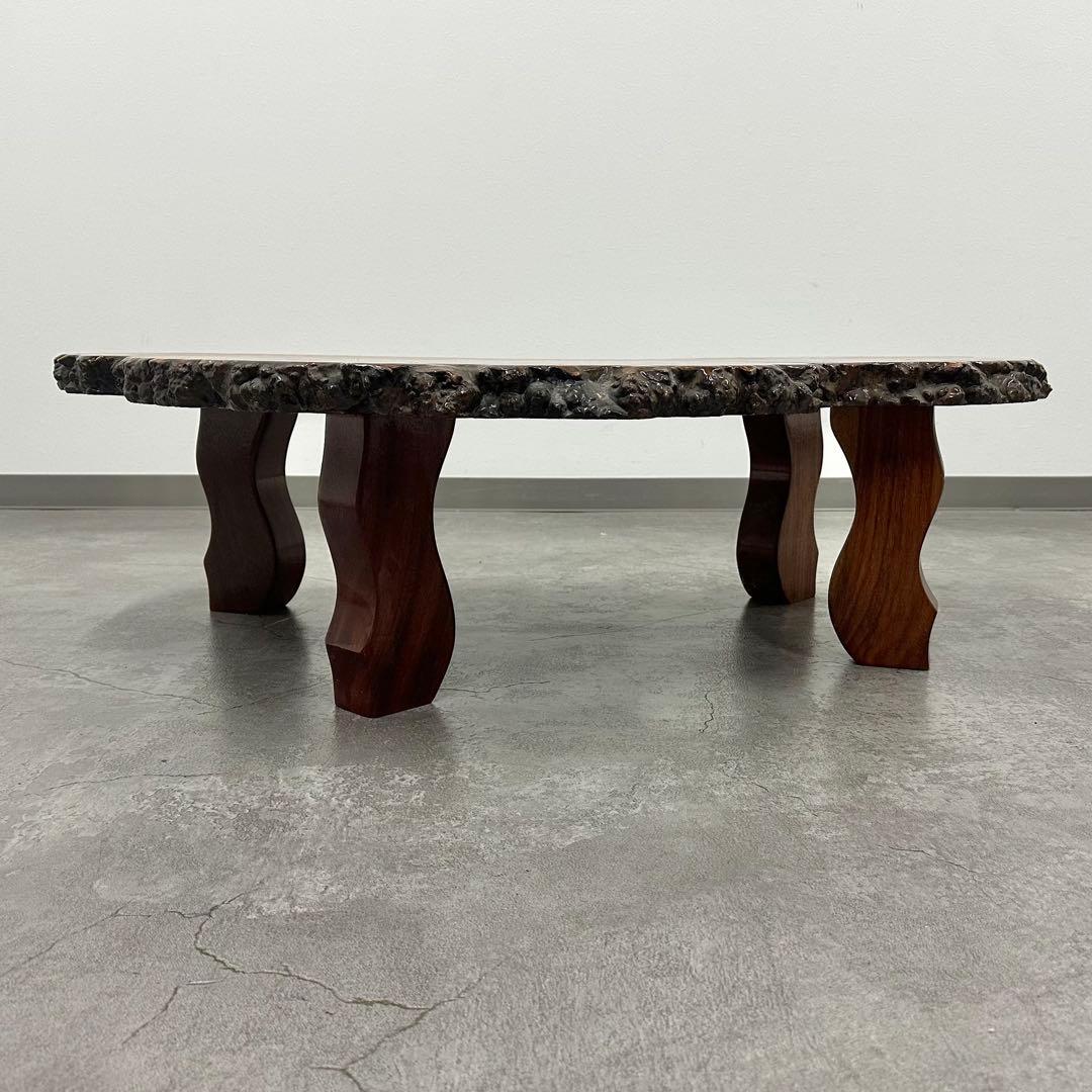 SNT0100 花梨 約98×66㎝ 座卓 一枚板 ローテーブル 天然木 座敷机