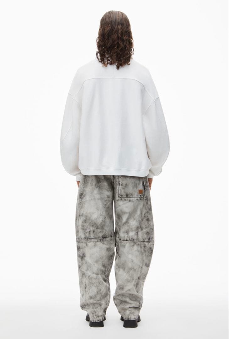 (なか)AlexanderWangパフロゴ オーバーサイズ ポロ白Mサイズ