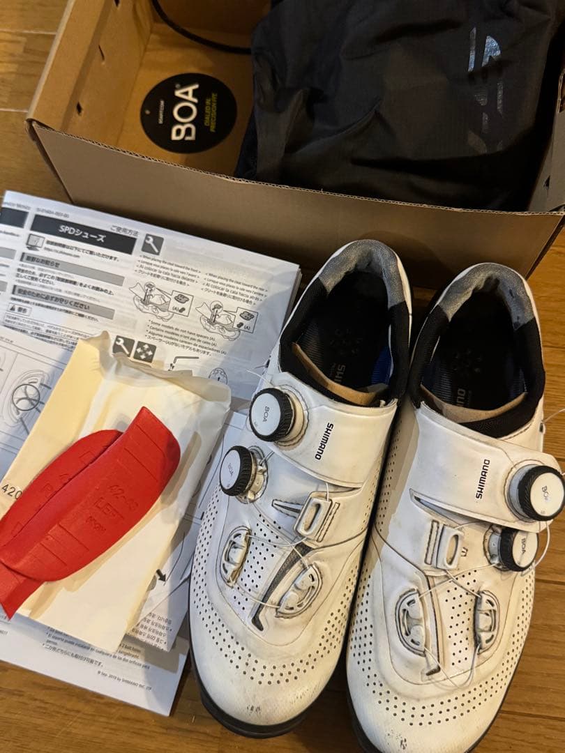 Shimano ビンディングシューズXC9（SH-XC902）ホワイト　42.5