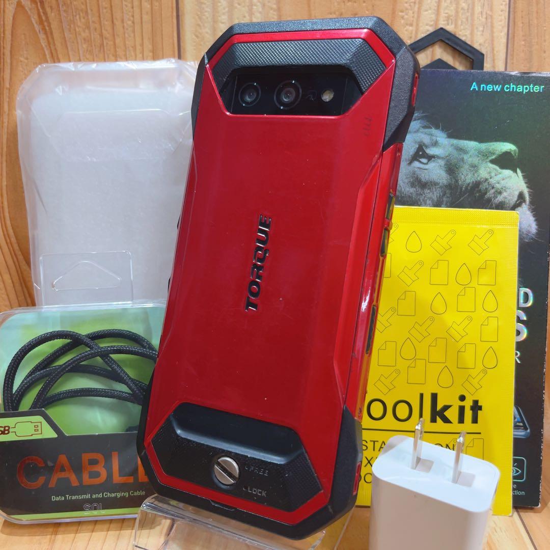 訳あり SIMフリー 本体 TORQUE 5G 128 GB 281G2 レッド