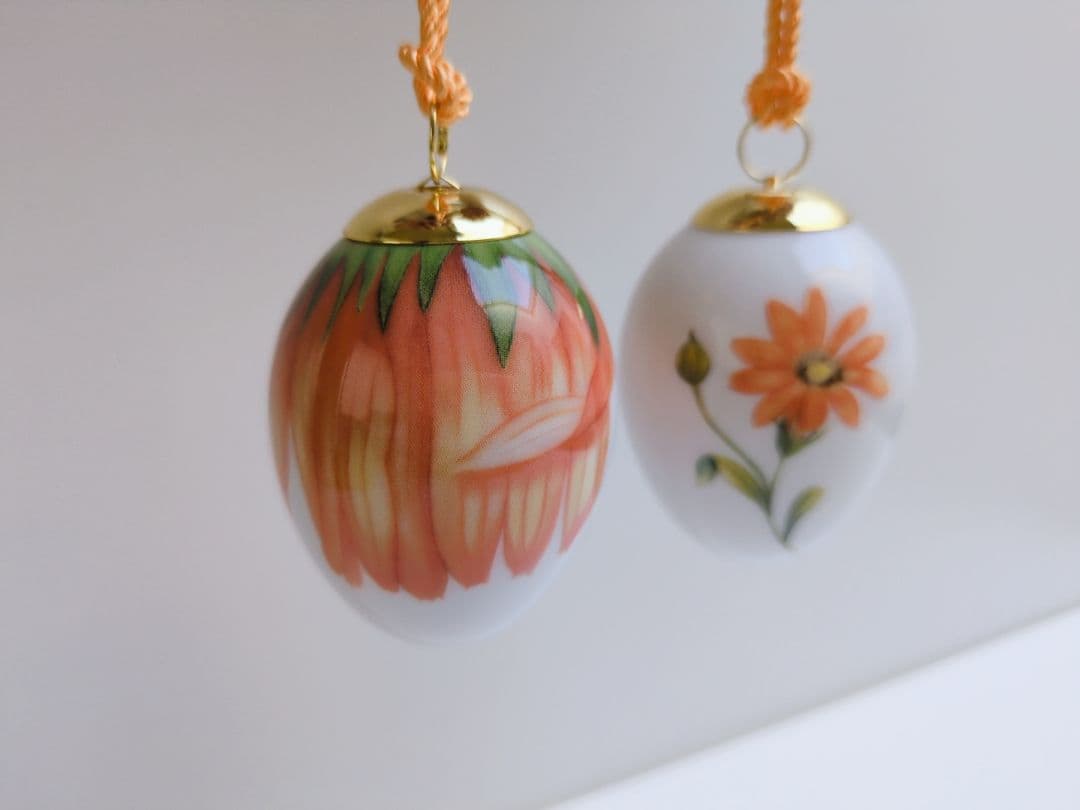 ロイヤルコペンハーゲン　イースターエッグ　オーナメント　マリーゴールド&ペタル