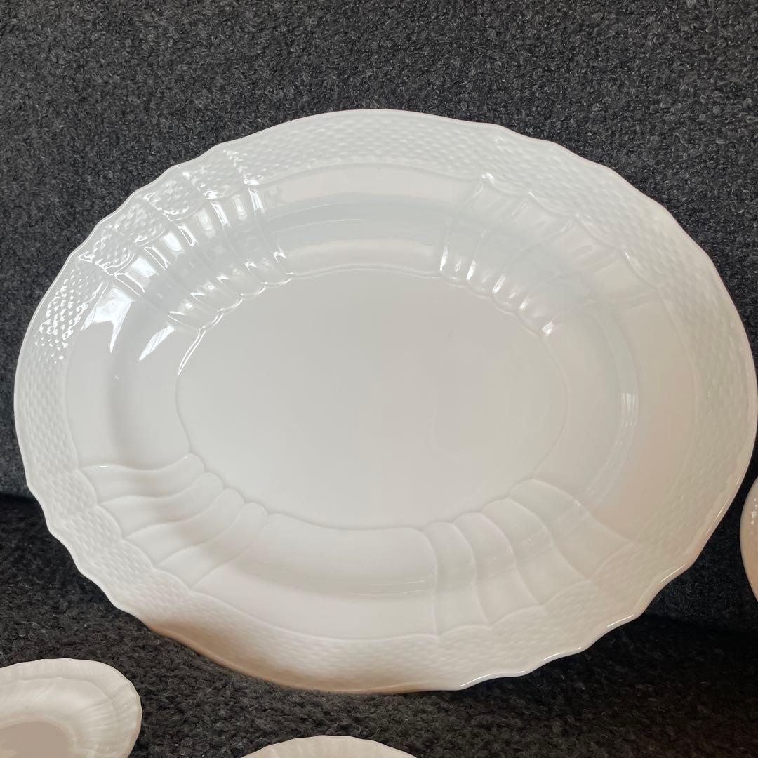 Richard Ginori ホワイト大皿6点セット