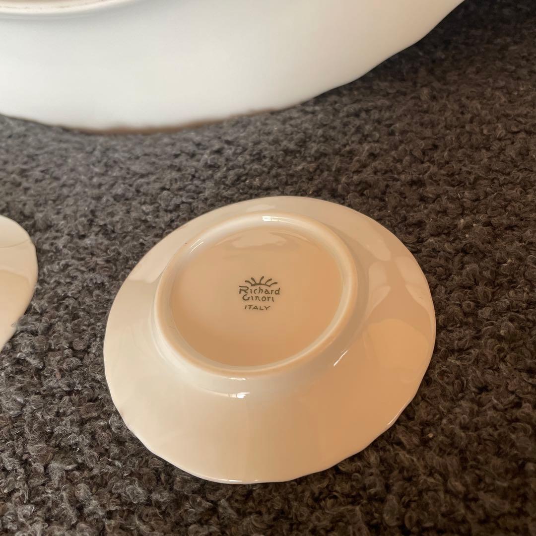 Richard Ginori ホワイト大皿6点セット