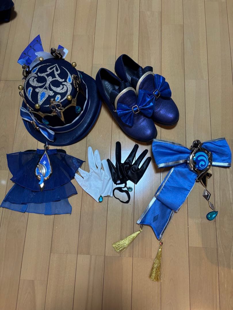 三分妄想製　黒フリーナコスプレ衣装　Lサイズ