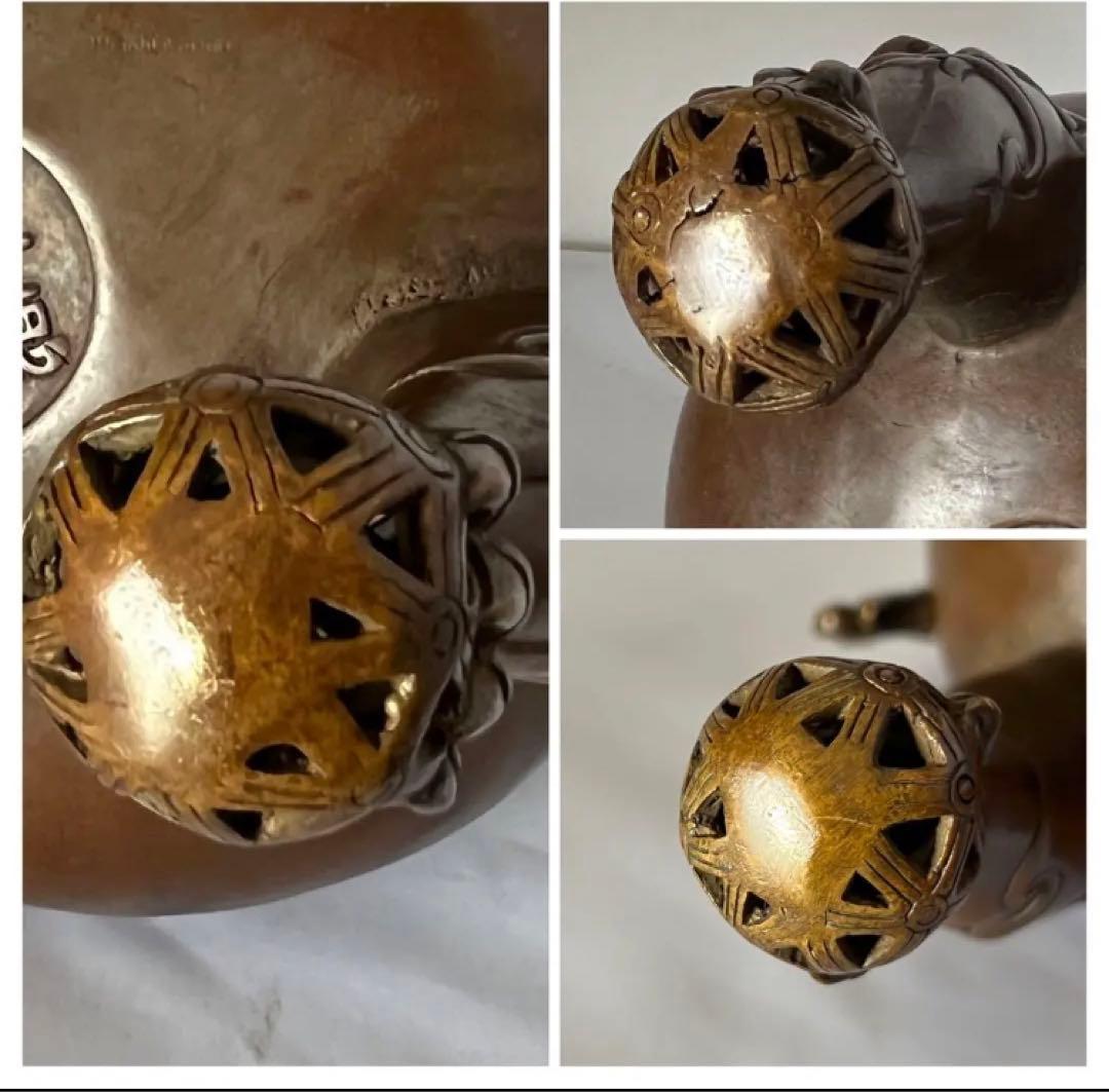 【希少品】香炉　古銅製　宣徳年製 共箱y10