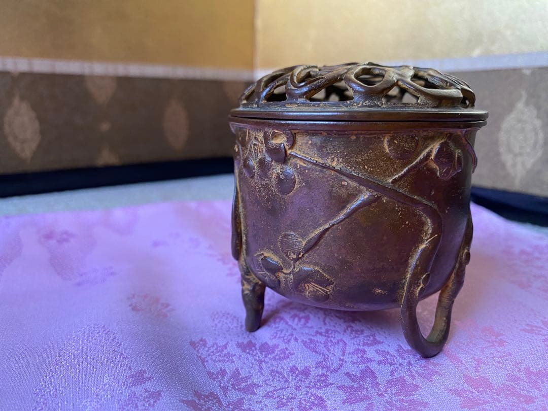 花御史　香炉　須賀松園氏作