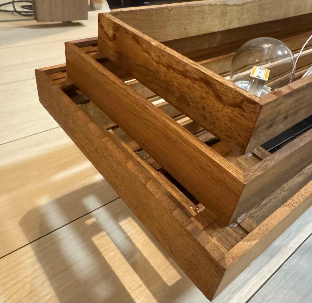 APROZOHMUのウッドペンダントライト3灯