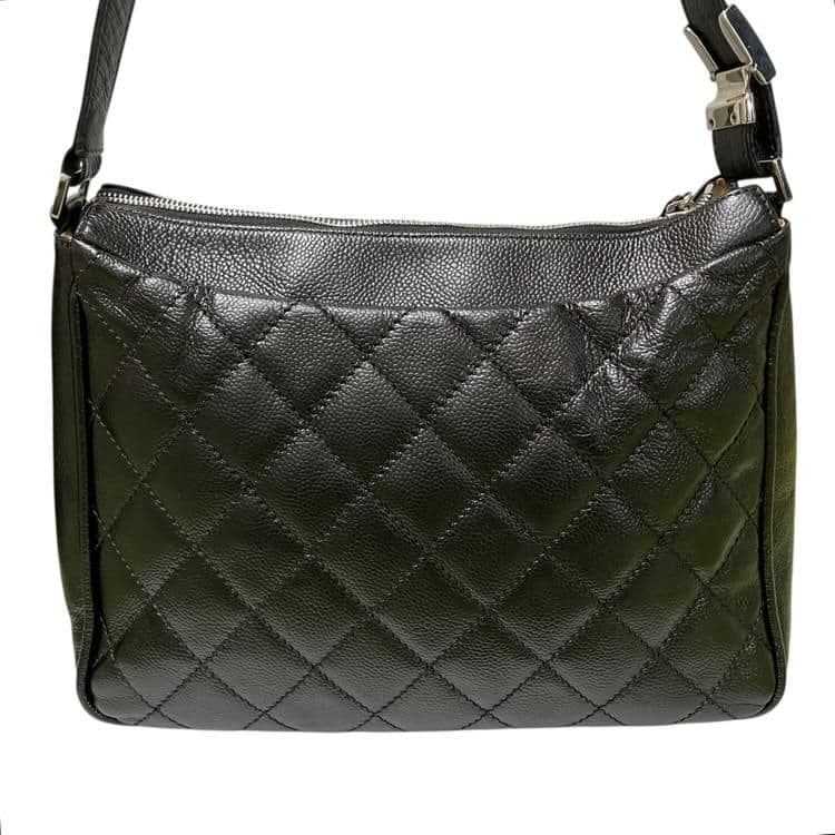 みーCHANEL マトラッセ キャビアスキン ショルダーバッグ シール