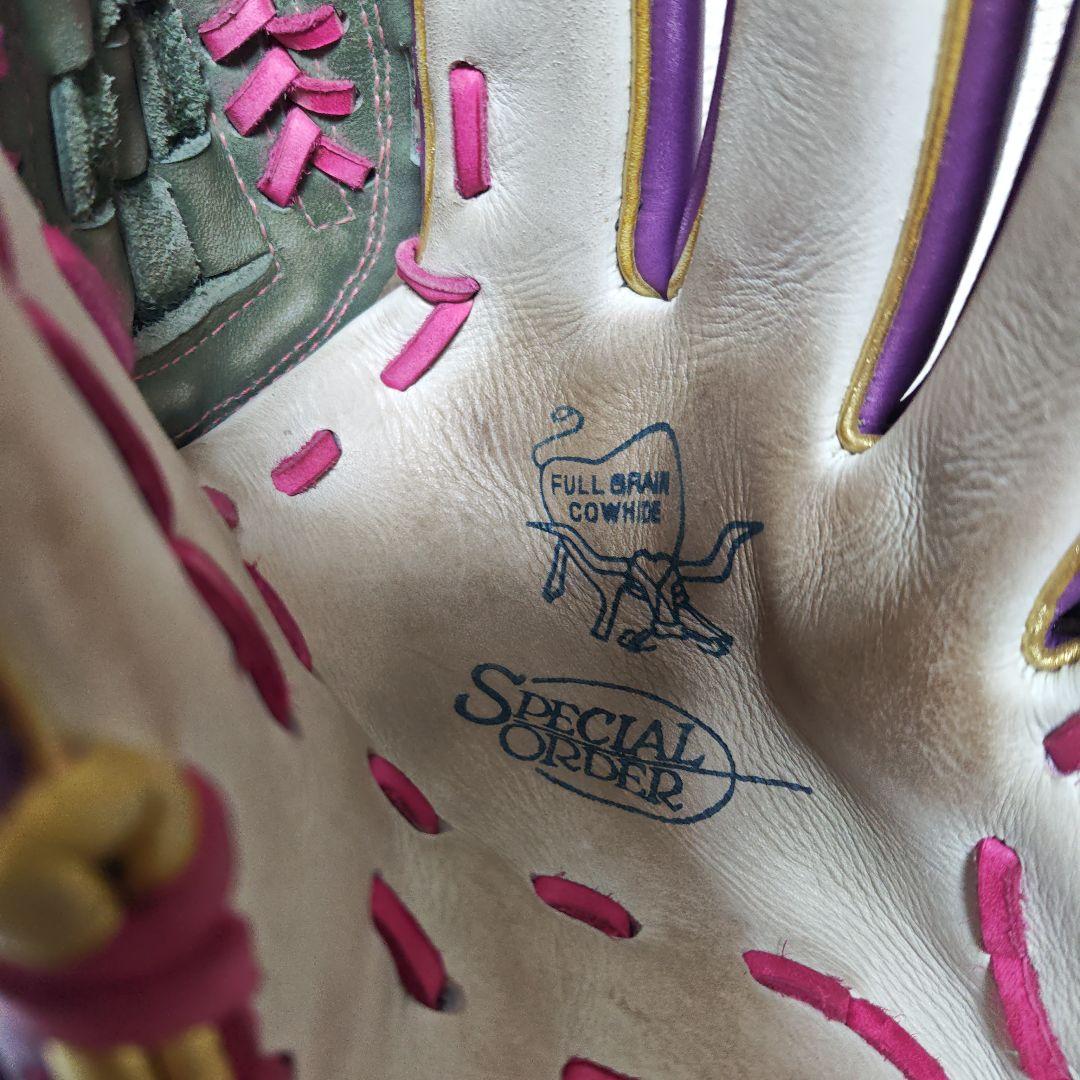 最終価格 ノーブランド 軟式 スペシャル オーダー 内野手兼投手 グローブ 野球