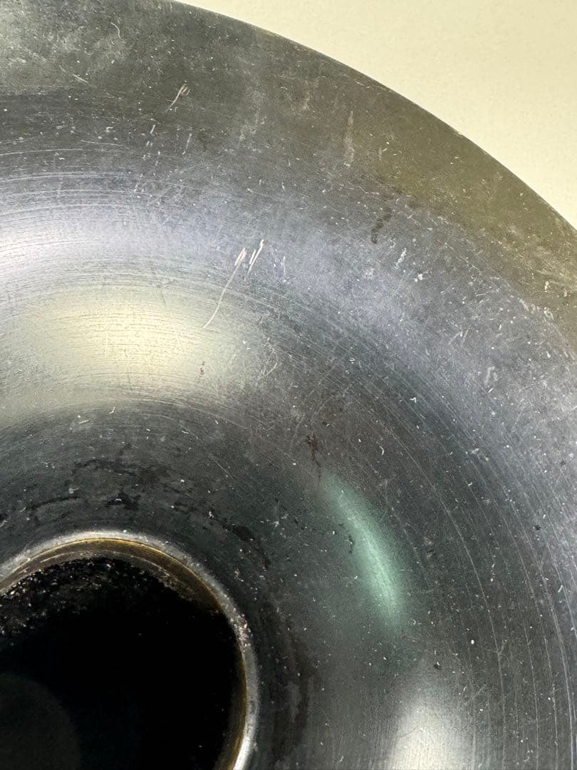 いけばな　池坊　立花　銅鋳造　銅花器　高さ29.5cm 華道具　花瓶　銅器