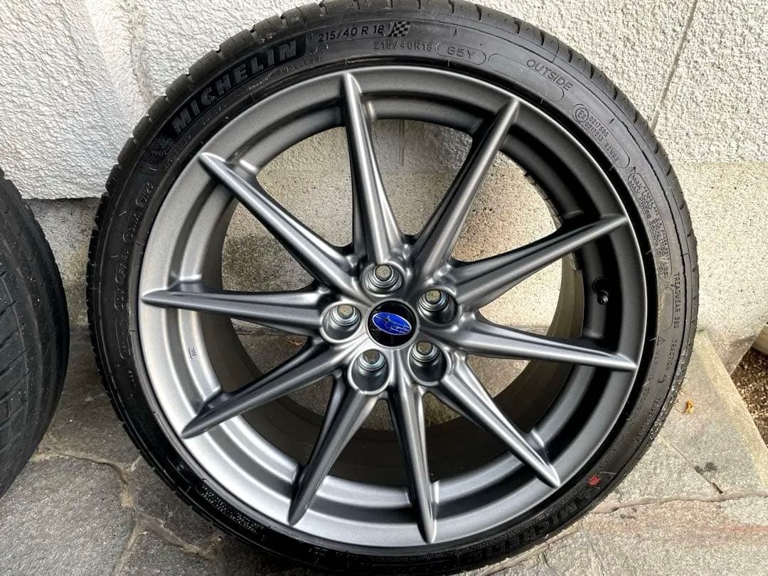 スバル zd8純正スポーク ホイールセット ミシュランタイヤ