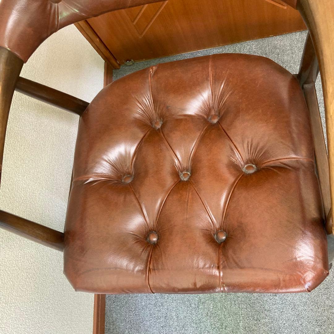 激レア　辻木工 レトロ 木製 アームチェア TSUJI 椅子 イス ビンテージ