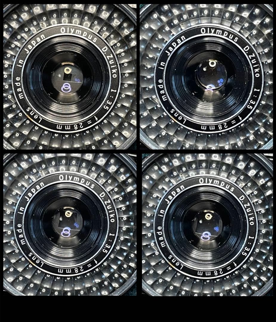 ✴️シボ革グリーンレザー✴️実写・分解整備済✴️オリンパスPEN EE-3 完動品‼️