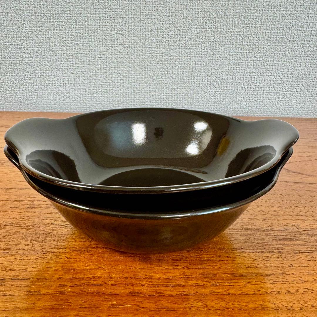 アラビア　キルタ　スープボウル　ブラック　2枚セット　北欧ヴィンテージ