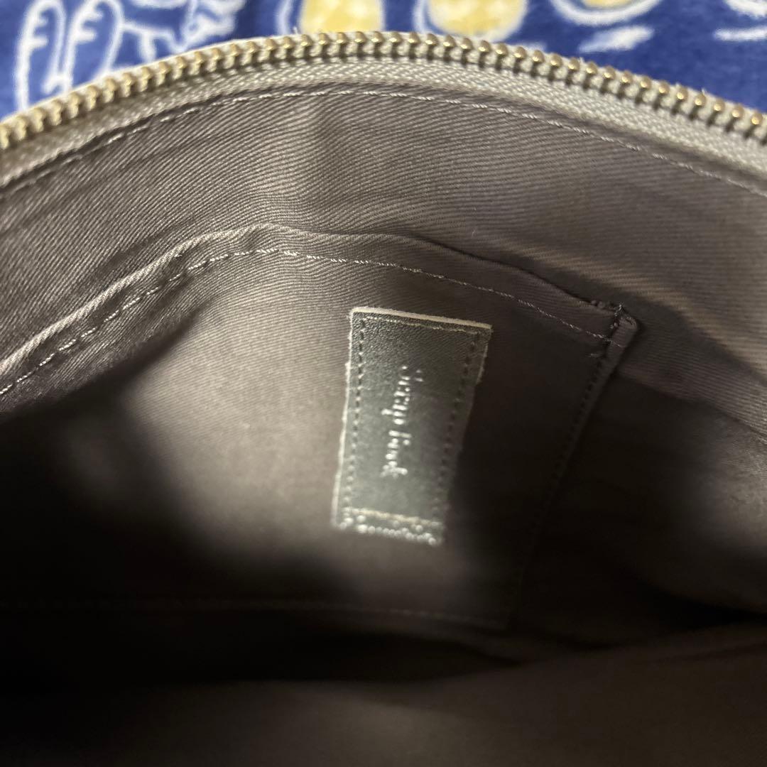 極美品☆POMTATA シルバーレザー ショルダーバッグ ボディバッグ ポンタタ