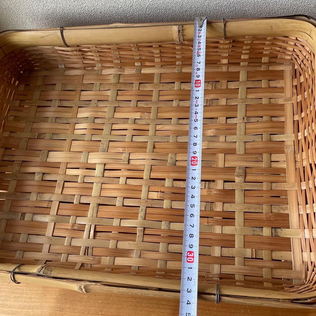 昭和レトロ　竹籠　カゴ