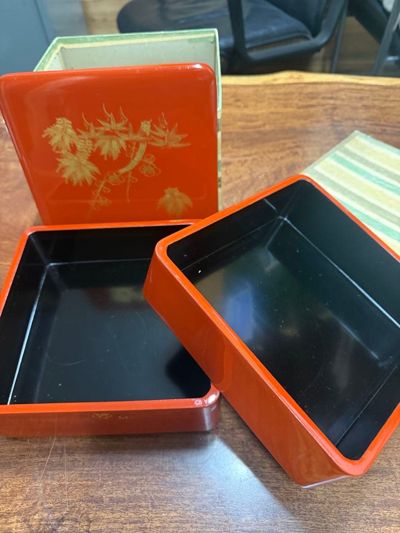 最高級　重箱　2段　巨匠職人　美しい　凄い綺麗デザイン