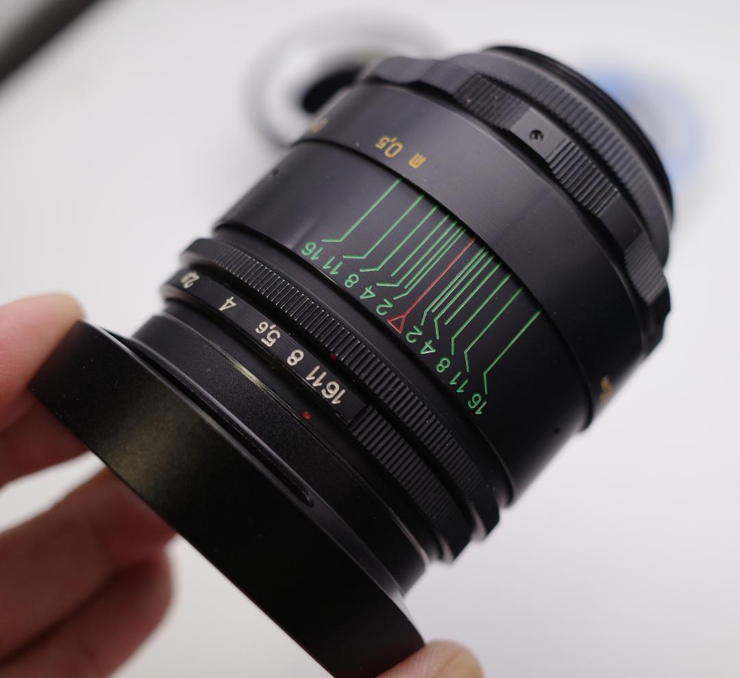 19　未使用　ぐるぐるボケレンズ　 ヘリオス　44-2　M42アダプター付