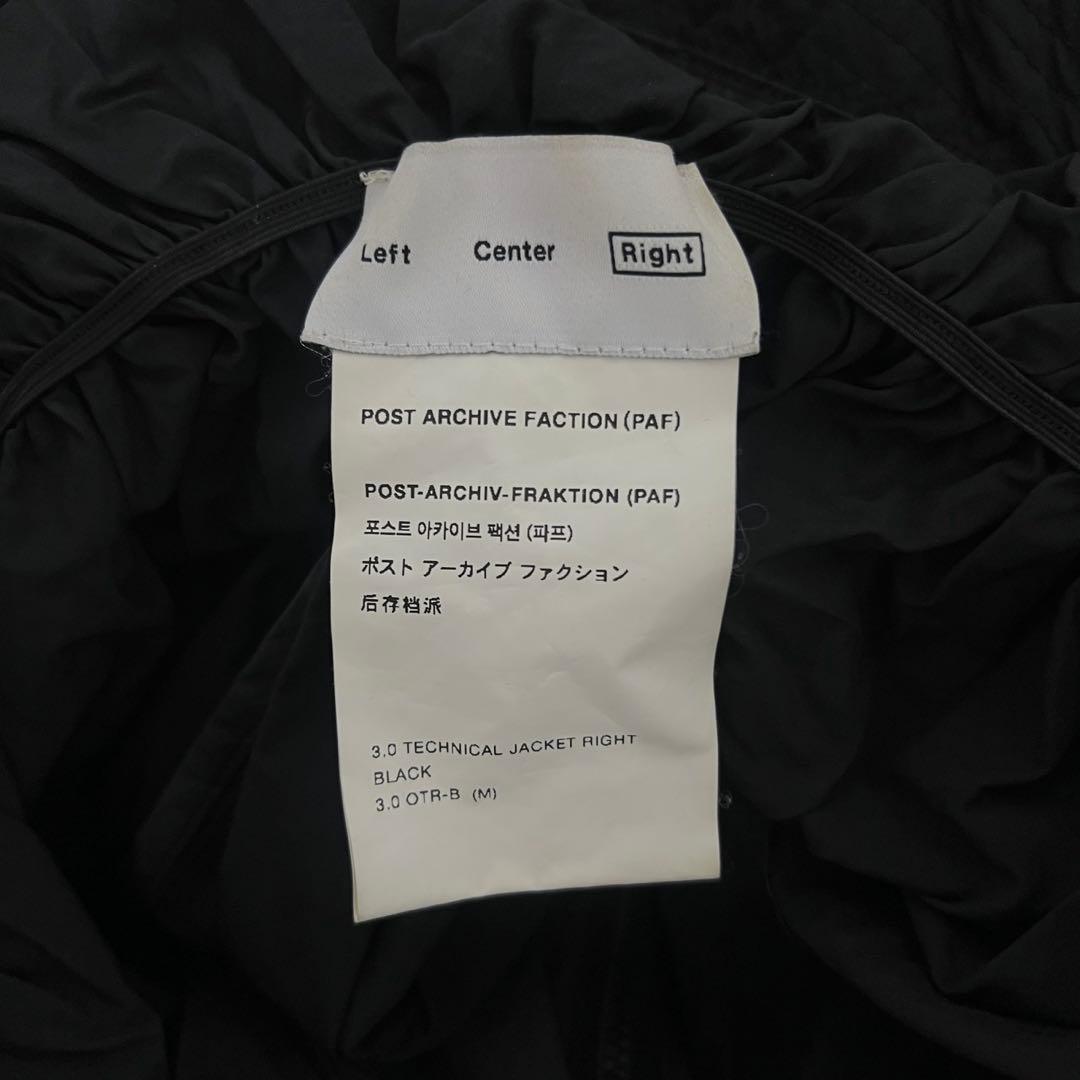 ジャケット・アウター POST ARCHIVE FACTION 3.0 JACKET (RIGHT)